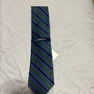 Croft & Barrow Navy and Green Striped Tie